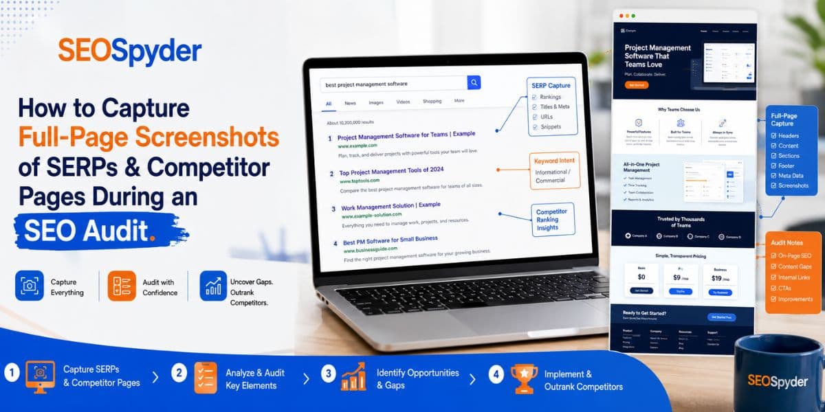 Full Page Screenshot for SEO Audit