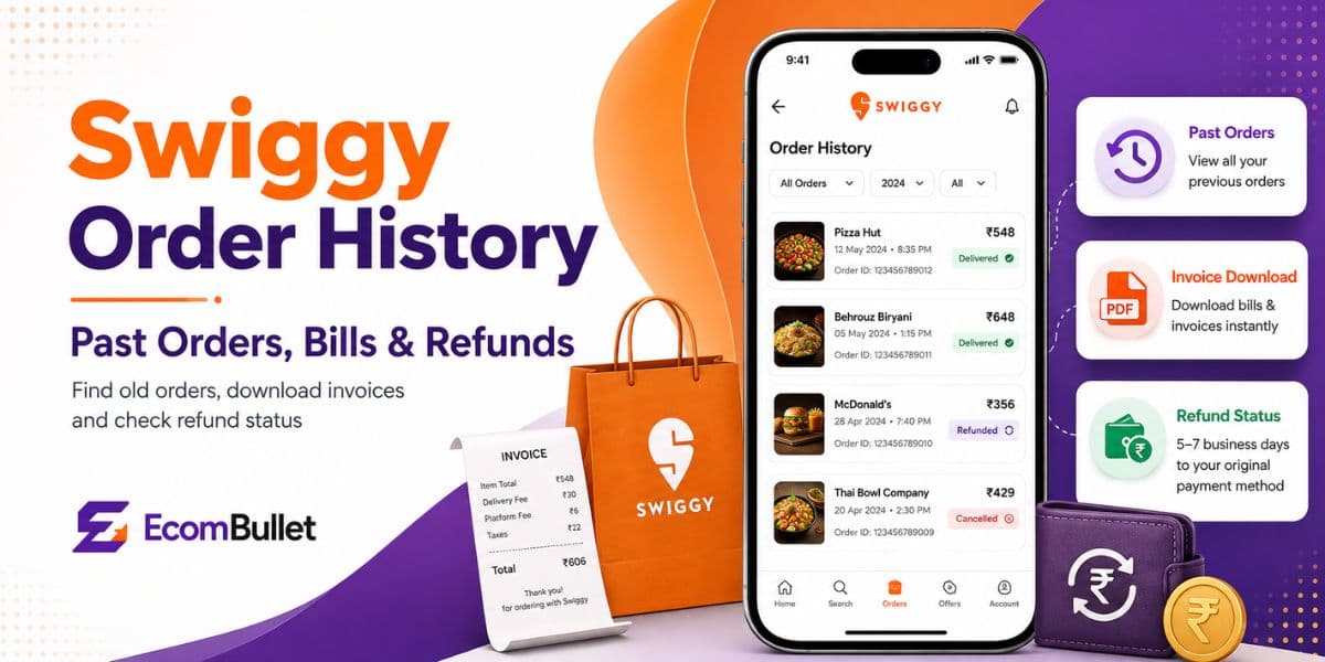 Swiggy Order History How to Find Past Orders, Bills, and Refunds
