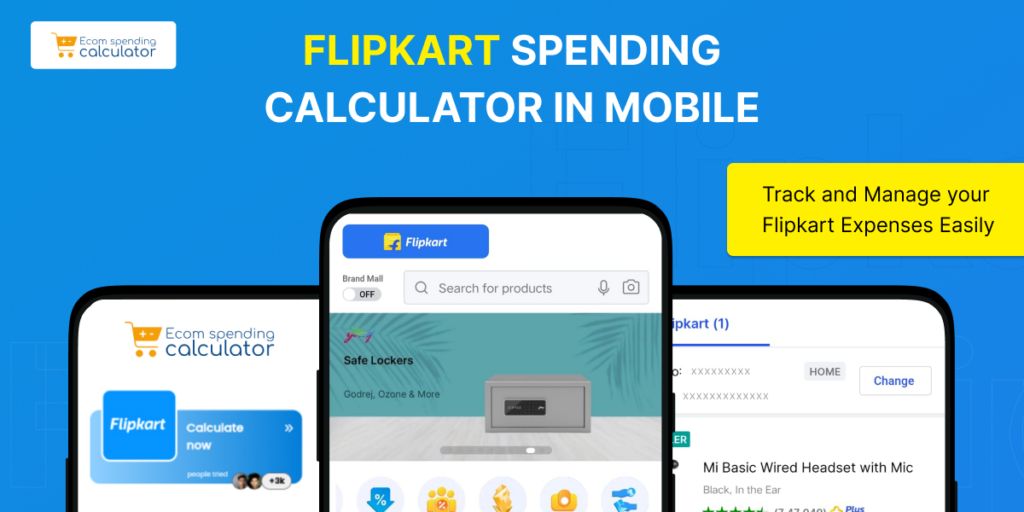 Flipkart Spending Calculator in Mobile - Track and Manage Your Flipkart Expenses Easily