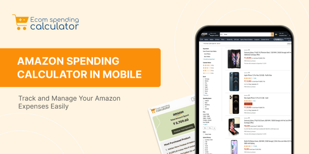 Amazon Spending Calculator in Mobile